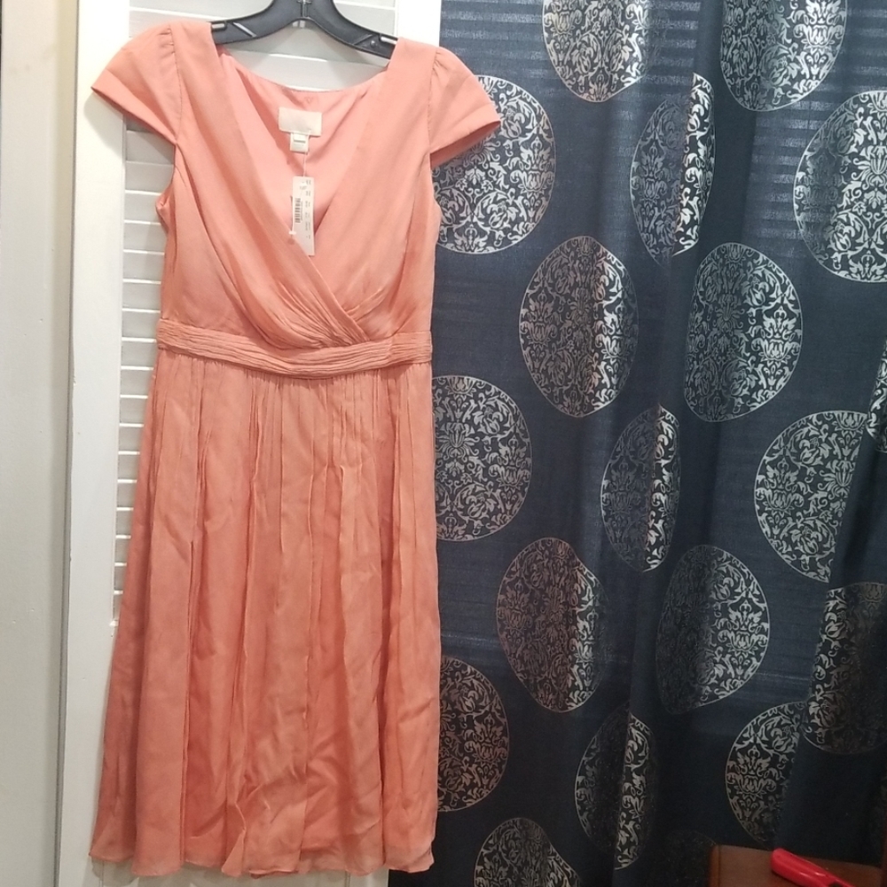 J Crew MIRABELLE DRESS IN SILK CHIFFON